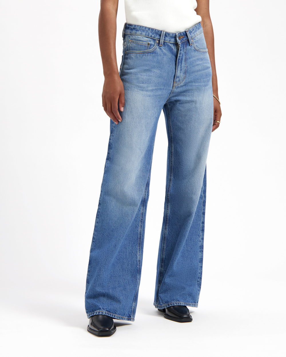 Harper Wide Leg Rosebowl Blue