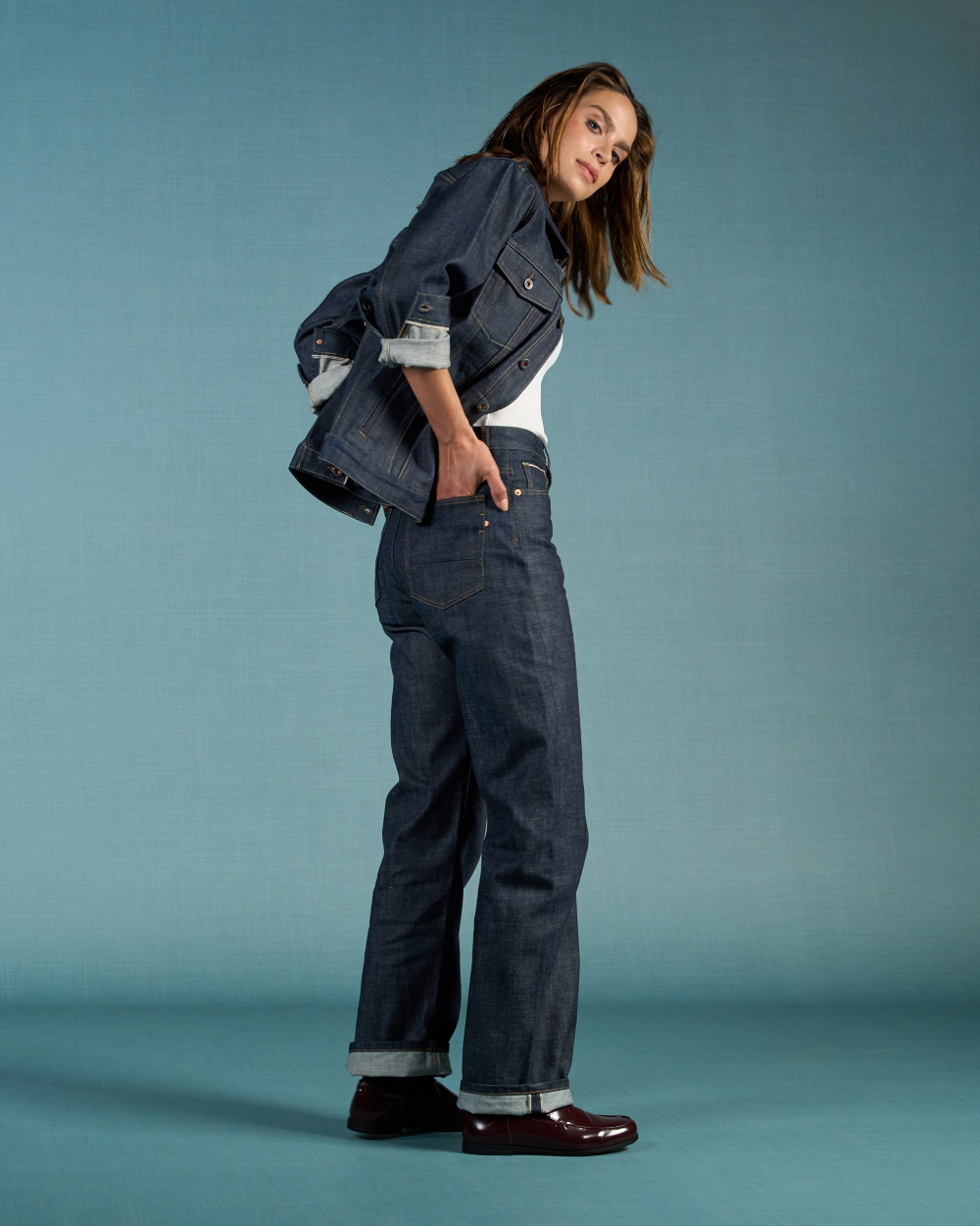 Izabella Loose Straight Dry Selvedge