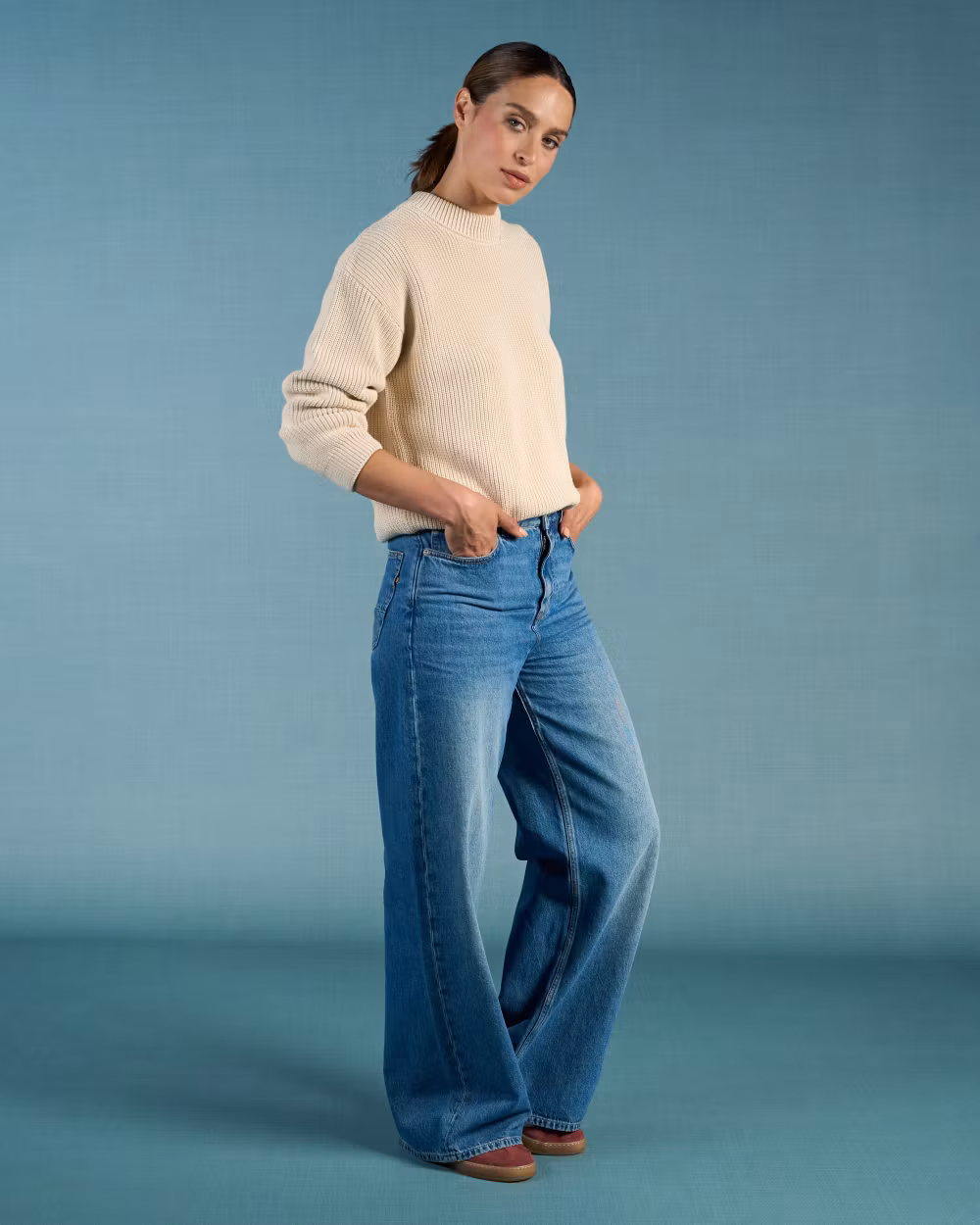 Francis Super Wide Rosebowl Blue