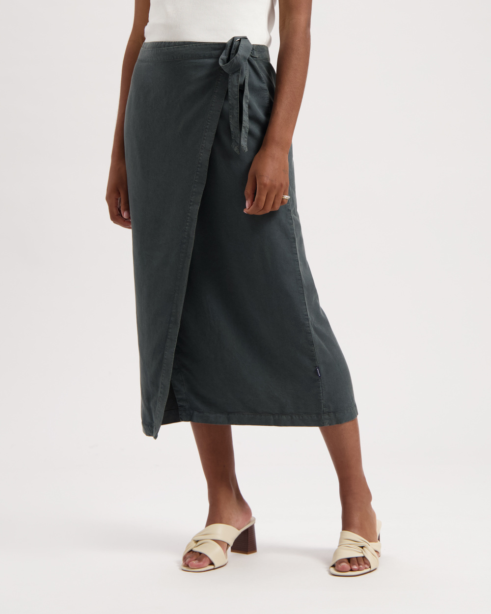 Hanna Tencel Wrap Skirt