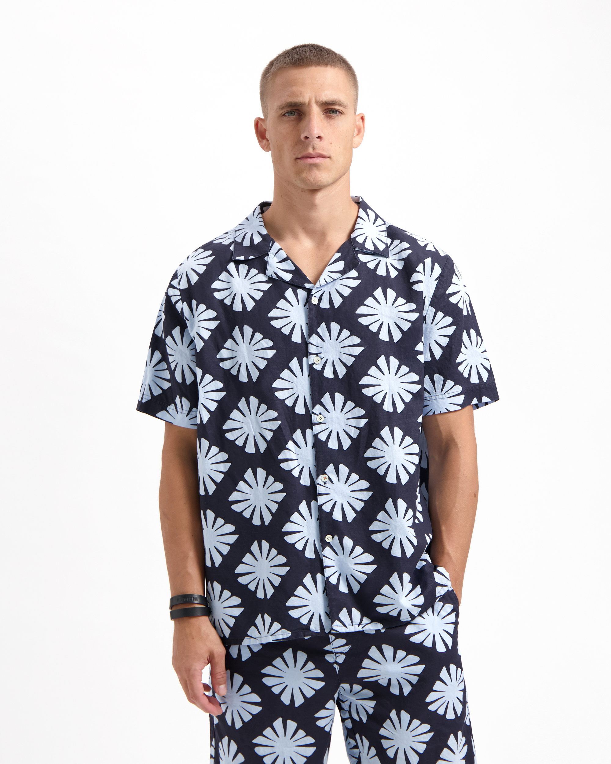 ᐅ Buy KUYICHI Robby linen shirt with short sleeves for men