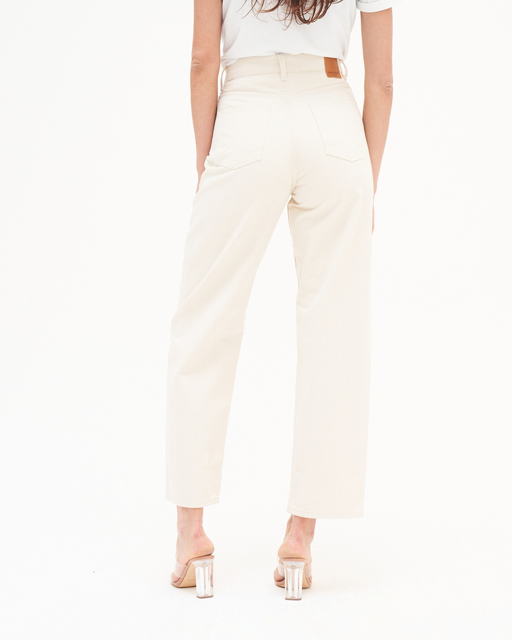 Bobbie Barrel Jeans Weiß