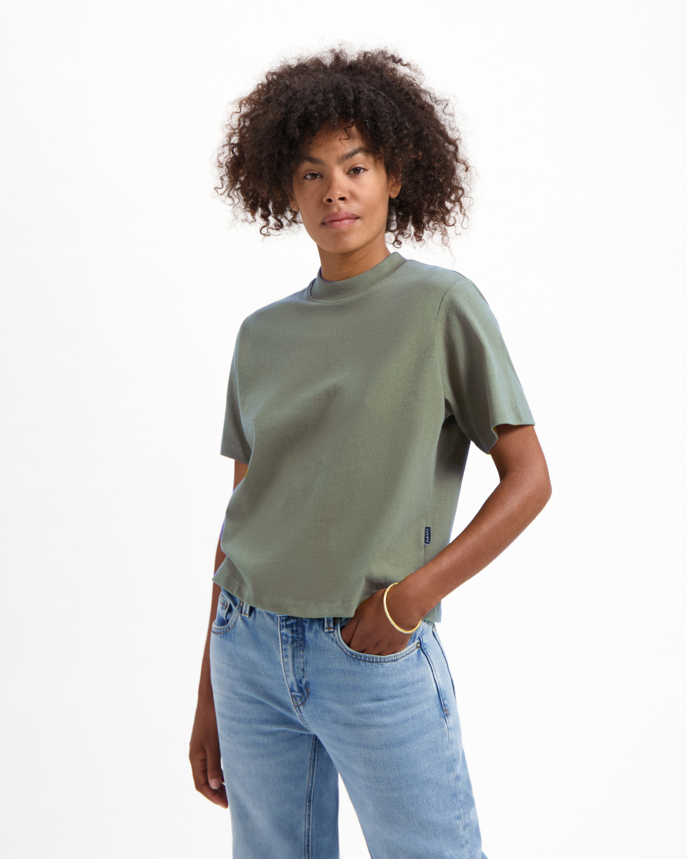 Jill Mock Neck T-Shirt