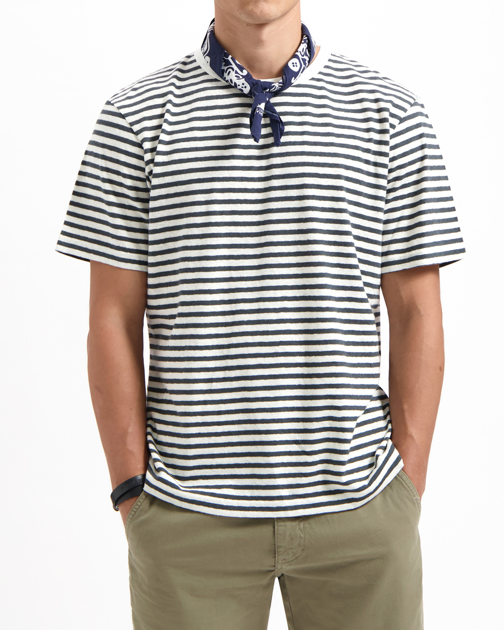 Liam Striped Cotton Hemp T-shirt