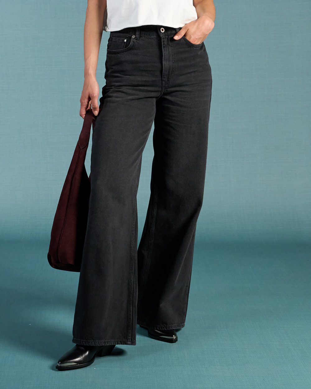 Harper Wide Leg Smoky Noir