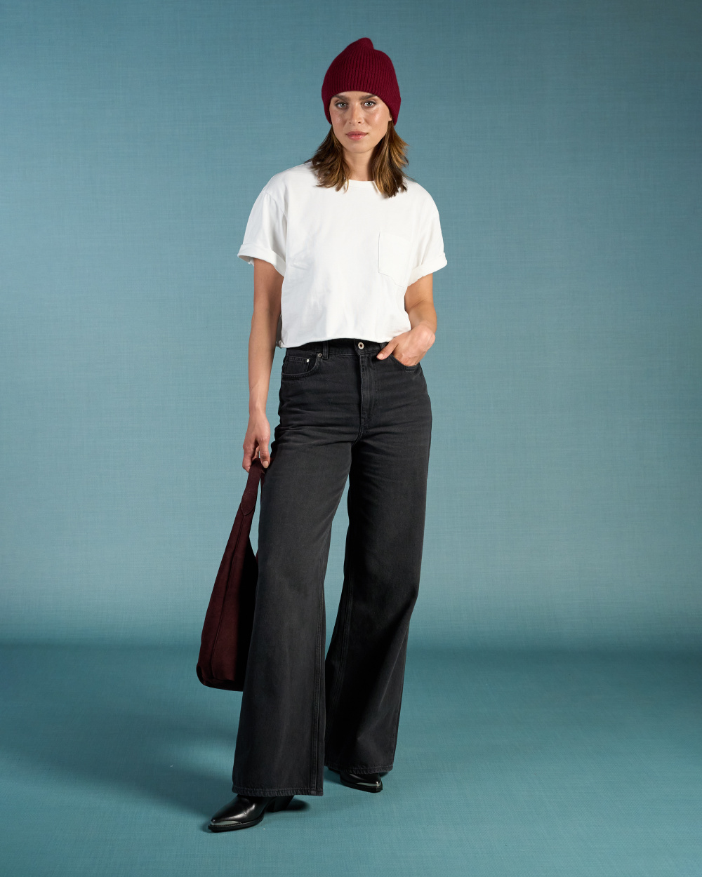 Harper Loose Flare Smoky Noir