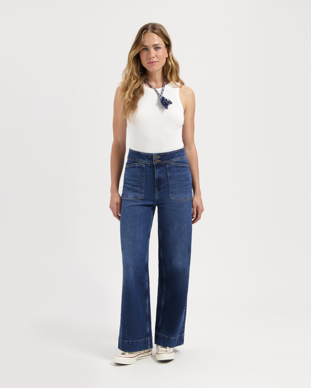 Farrah Worker Faded Blue