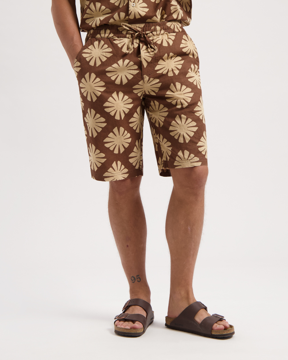Tyler Linen Printed Short