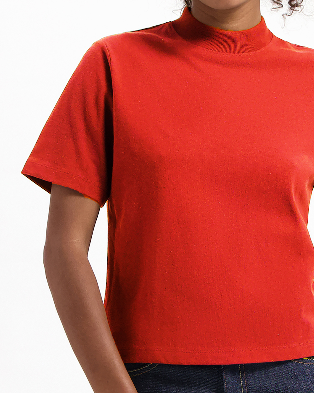 Jill Mock Neck T-Shirt