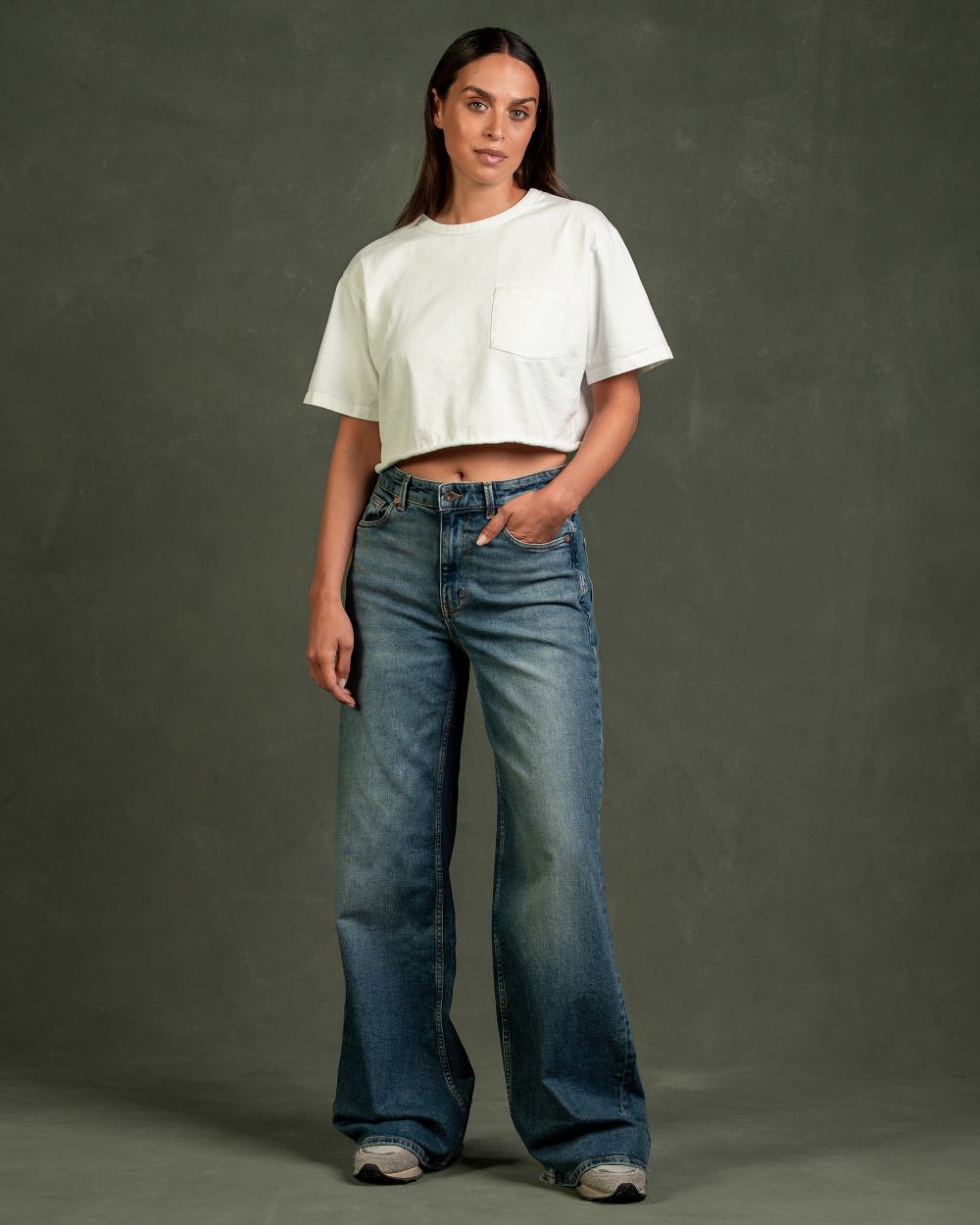 Harper Loose Flare Starlit Indigo