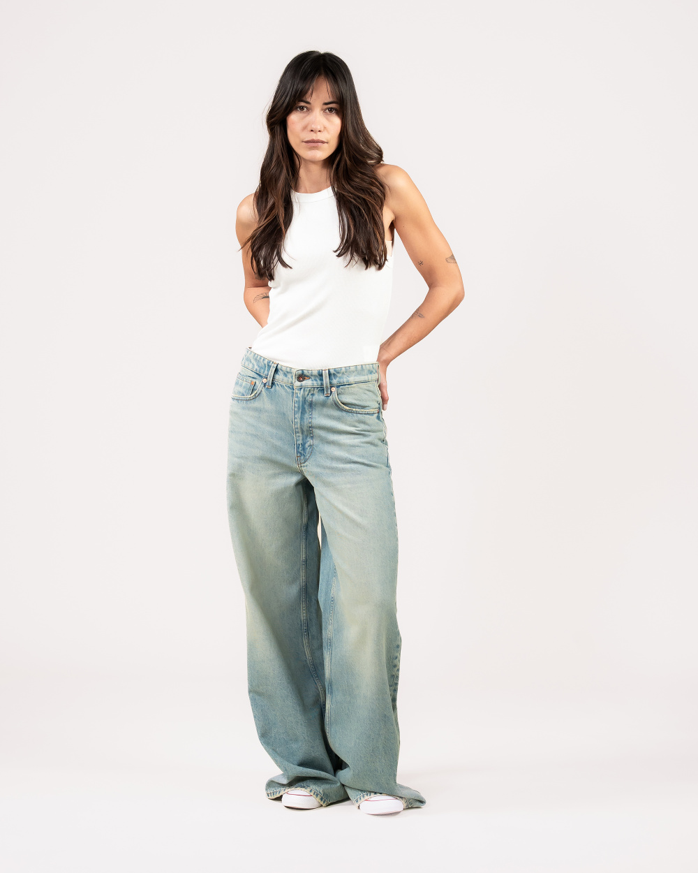 Harper Wide Leg Vintage Blue