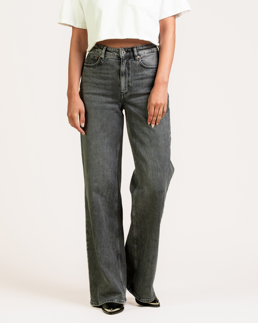 Harper Wide Leg Charcoal Fade
