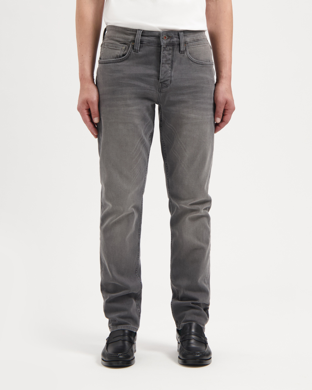 Jim Regular Slim Stone Grey