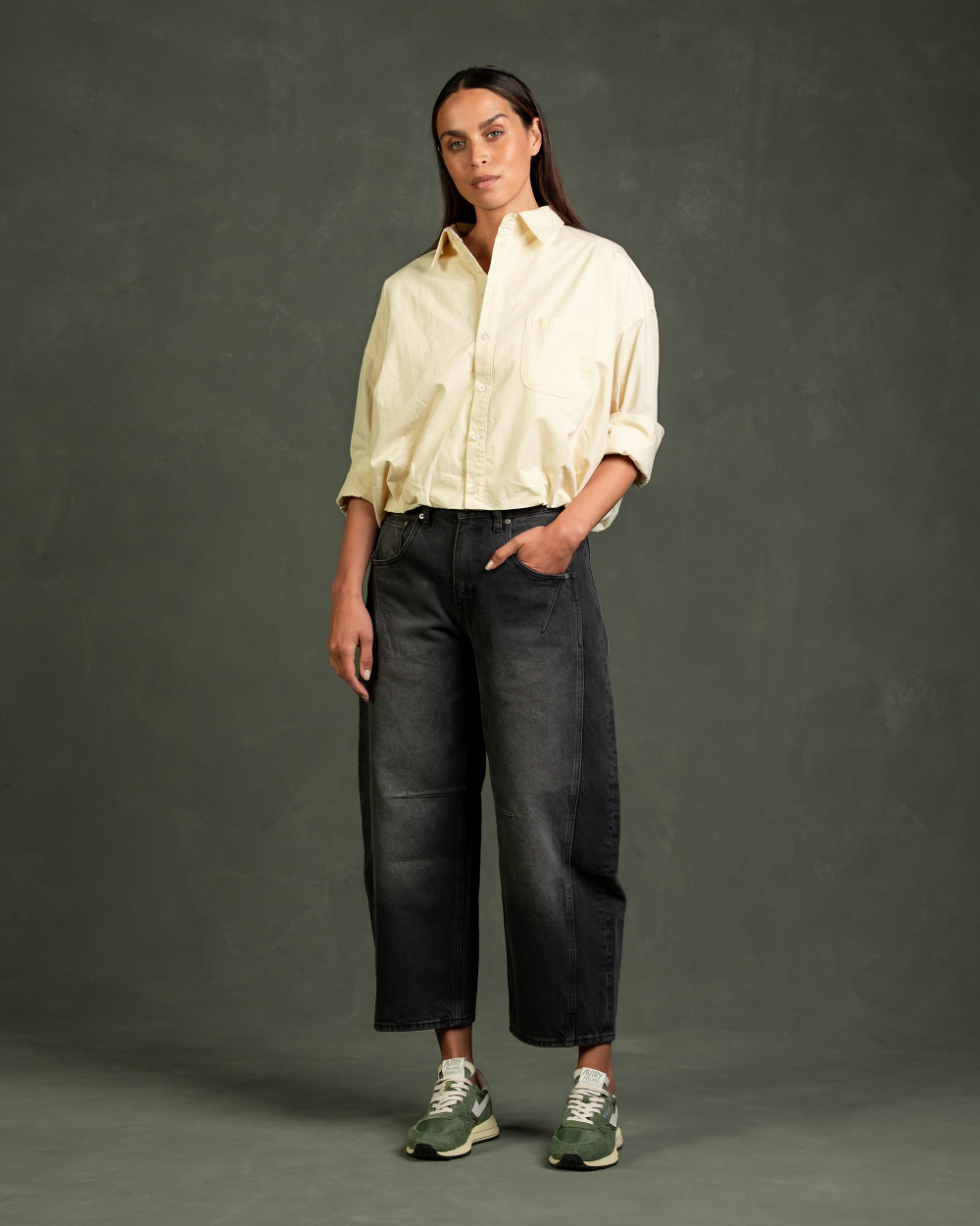 Rebel Barrel Jeans Shadow Black