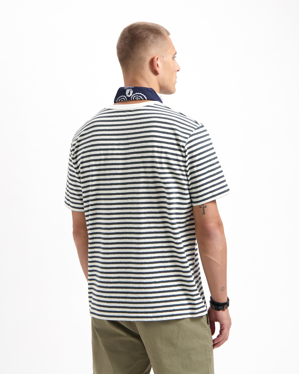 Liam Striped Cotton Hemp T-shirt