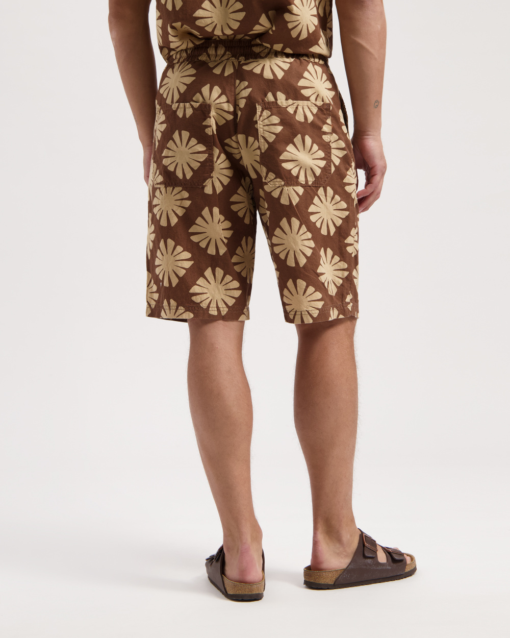 Tyler Linen Printed Short