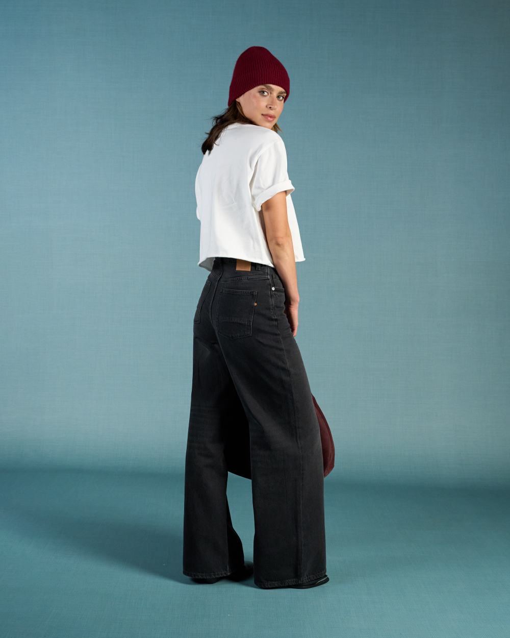 Harper Wide Leg Smoky Noir