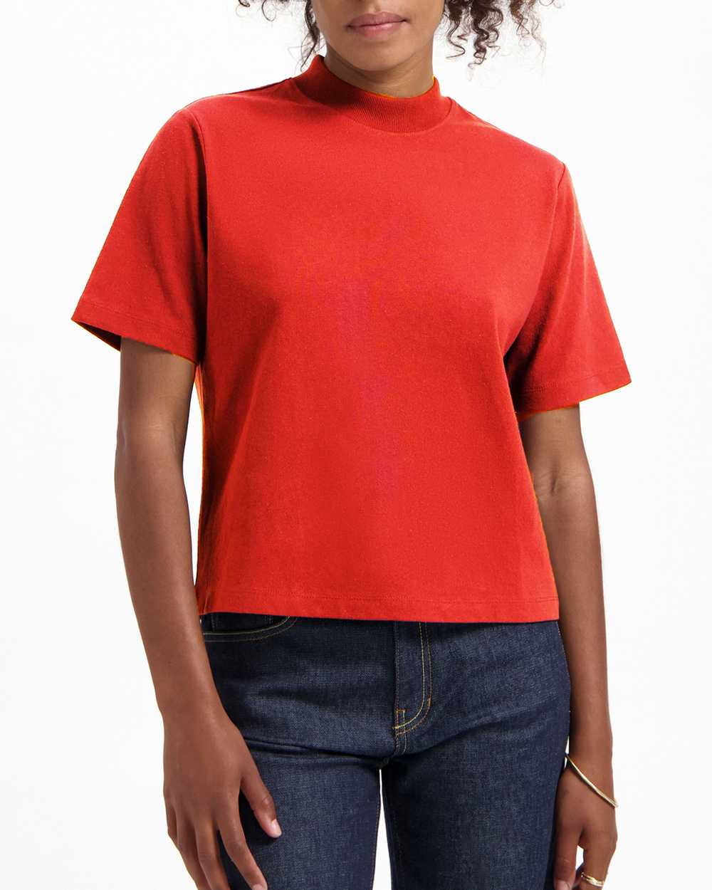 Jill Mock Neck T-Shirt