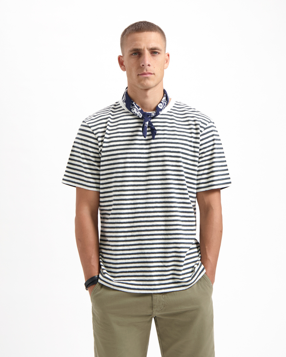 Liam Striped Cotton Hemp T-shirt