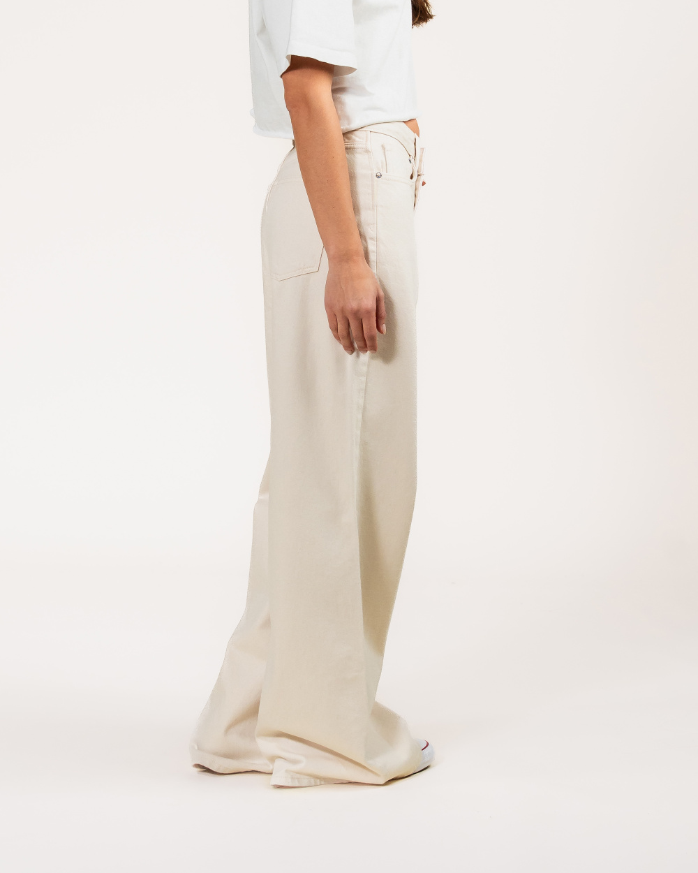 Harper Wide Leg Ecru