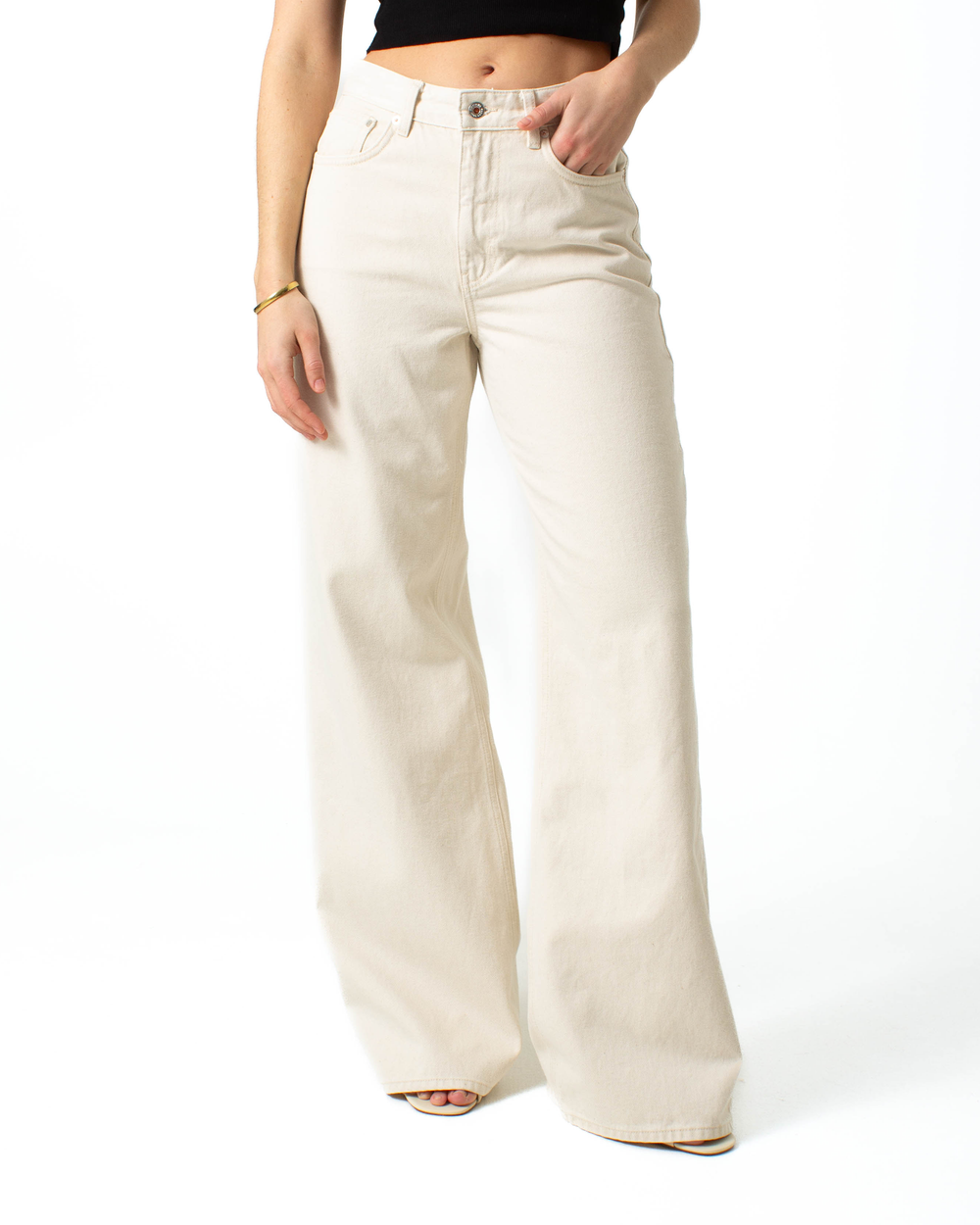 Harper Loose Flare Ecru