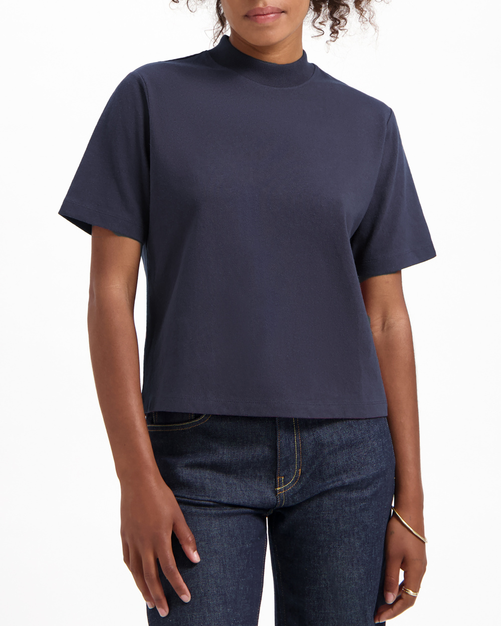 Jill Mock Neck T-Shirt