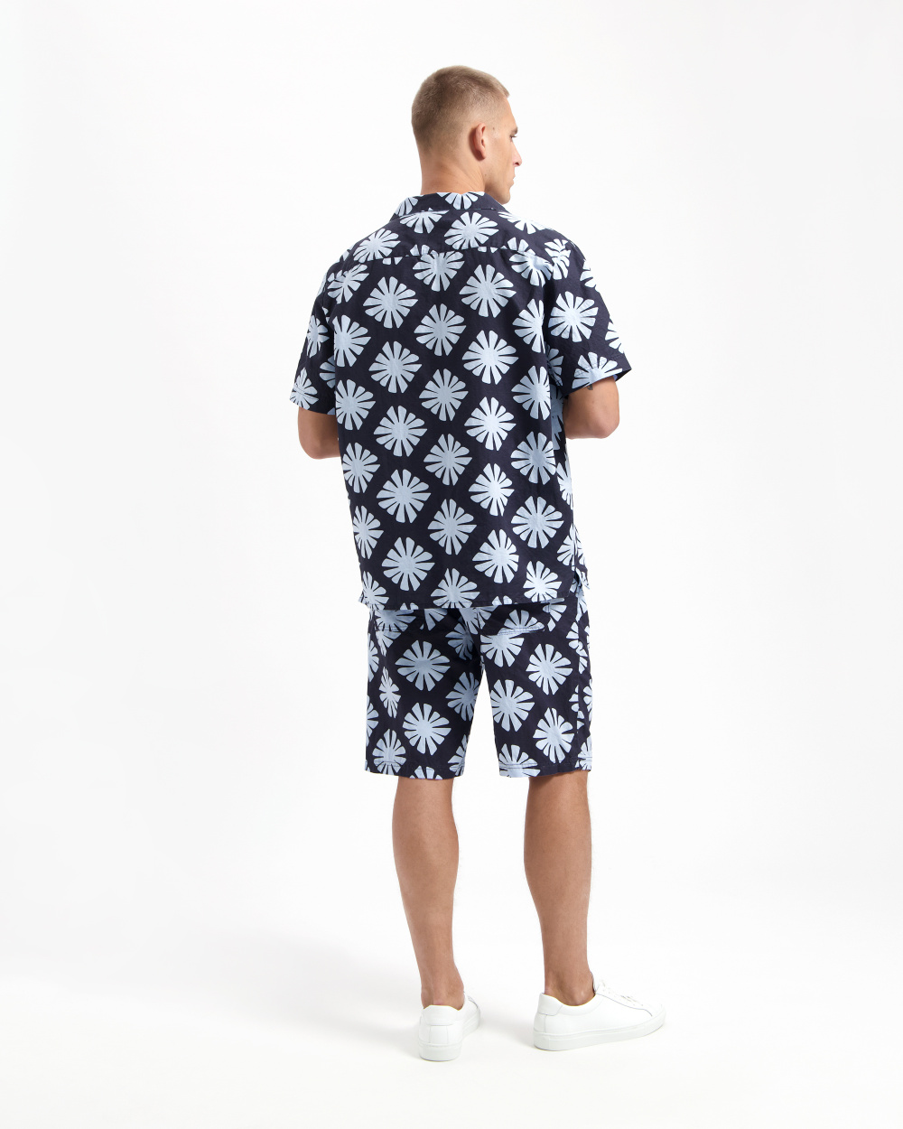 Tyler Linen Printed Short