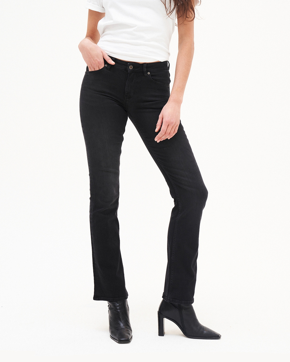 Amy Bootcut Faded Black