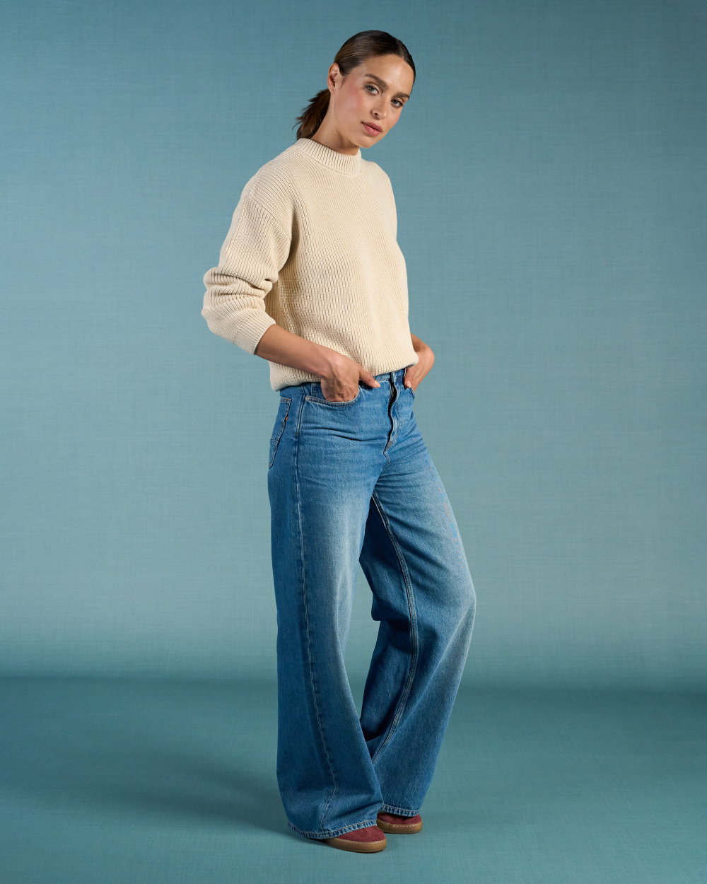 Francis Super Wide Rosebowl Blue