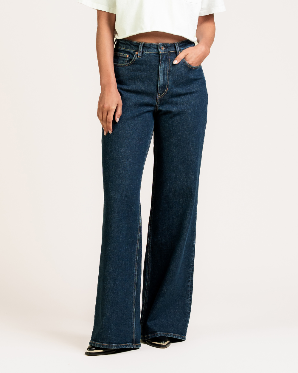 Harper Wide Leg Deep Indigo